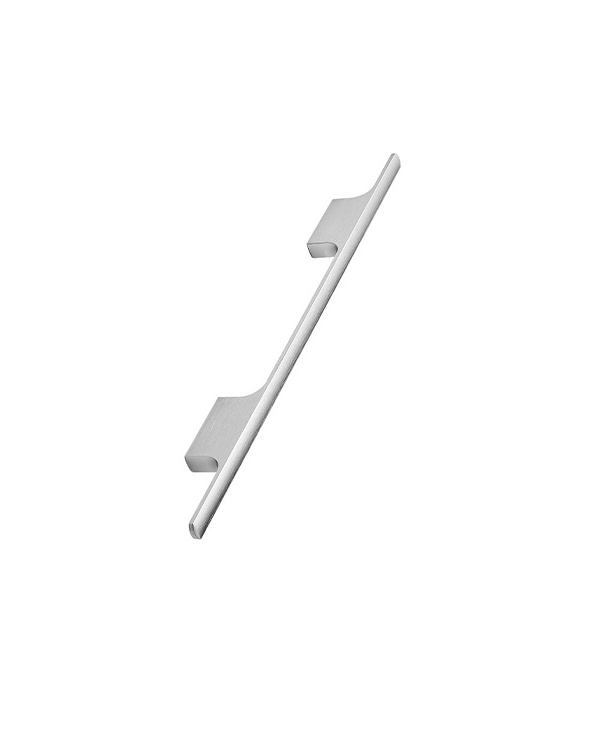 Brushed steel modern double T pull handle