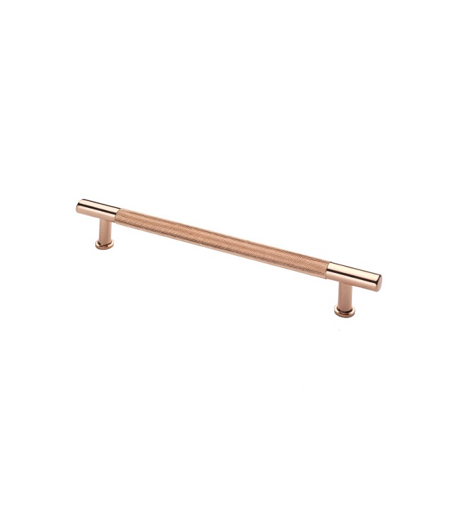 Henley knurled T bar handle in brass